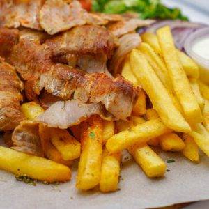 Doner with Chips