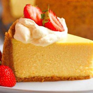 New Year Cheese Cake Slice