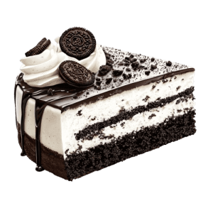 Cookie & Cream Cake Slice
