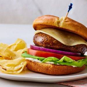 English Delight Burger (Portbello Mushroom)